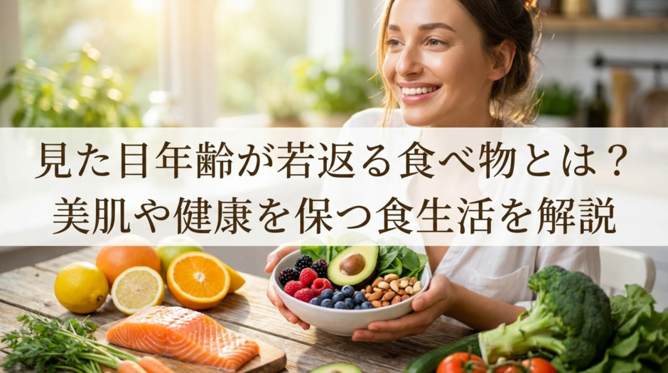 見た目年齢が若返る食べ物とは？美肌や健康を保つ食生活を解説