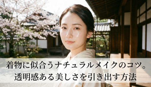 着物に似合うナチュラルメイクのコツ。透明感ある美しさを引き出す方法