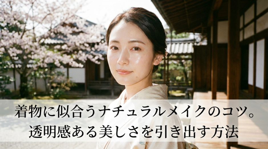 着物に似合うナチュラルメイクのコツ。透明感ある美しさを引き出す方法