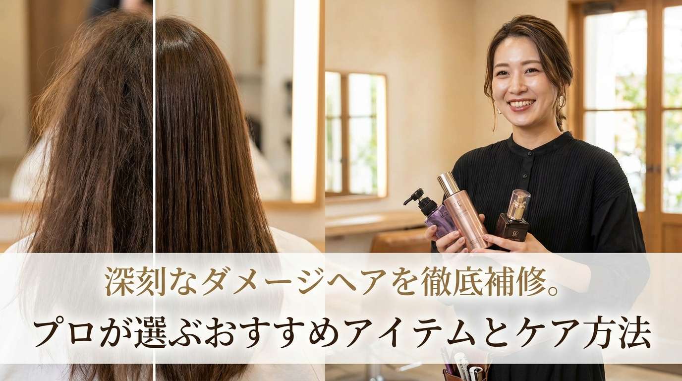 深刻なダメージヘアを徹底補修。プロが選ぶおすすめアイテムとケア方法