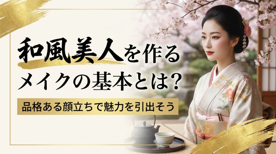和風美人を作るメイクの基本とは？品格ある顔立ちで魅力を引き出そう