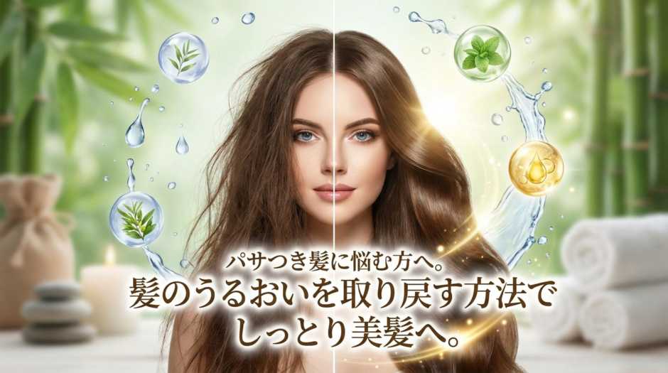 パサつき髪に悩む方へ。髪のうるおいを取り戻す方法でしっとり美髪へ。