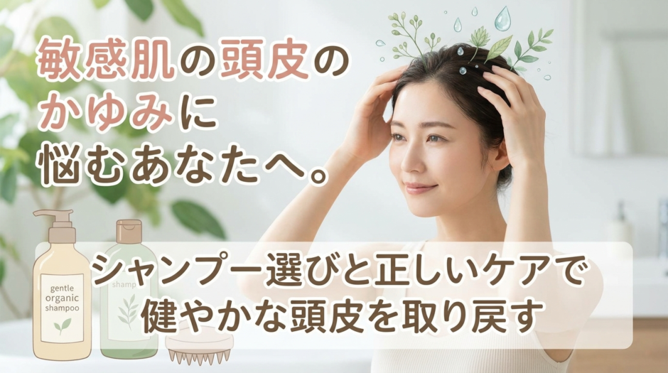 敏感肌の頭皮のかゆみに悩むあなたへ。シャンプー選びと正しいケアで健やかな頭皮を取り戻す