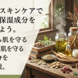 和漢のスキンケアで理想の保湿成分を見つけよう。乾燥から肌を守る和漢成分を徹底解説。