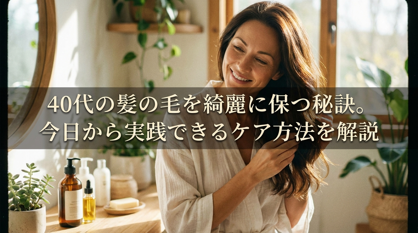 40代の髪の毛を綺麗に保つ秘訣。今日から実践できるケア方法を解説