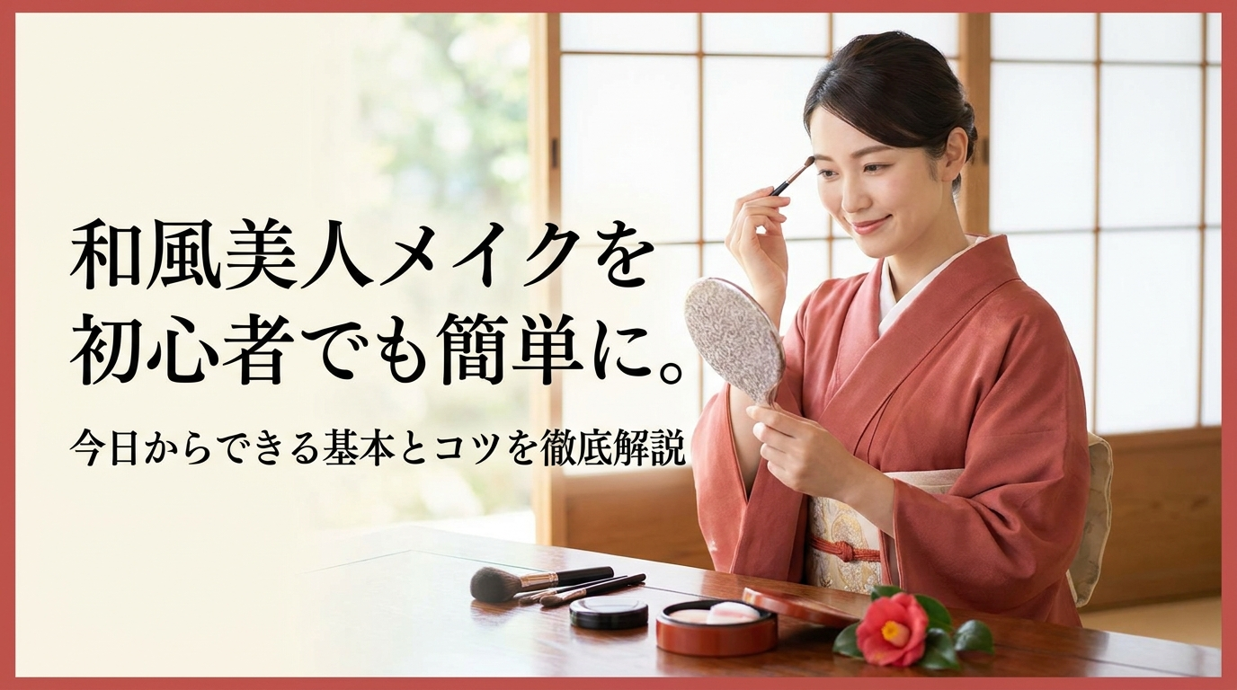 和風美人メイクを初心者でも簡単に。今日からできる基本とコツを徹底解説